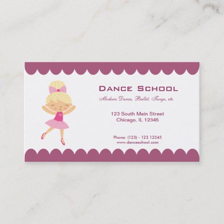 Dance School Business Card