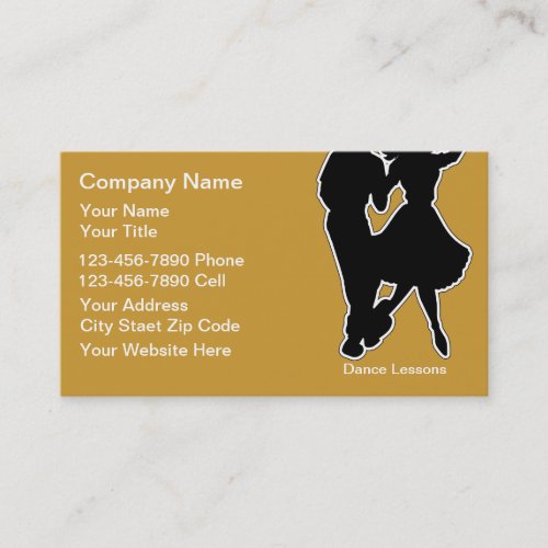 Dance School Business Cards