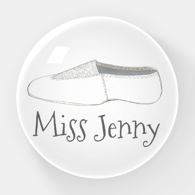 Dance Shoe Acro Acrobatic Teacher Gymnastics Coach Paperweight (Front)