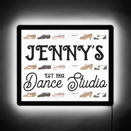 Dance Shoes Ballet Tap Jazz Lyrical Acro Dancer LED Sign