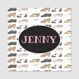 Dance Shoes Ballet Tap Jazz Lyrical Birthday Party Name Tag