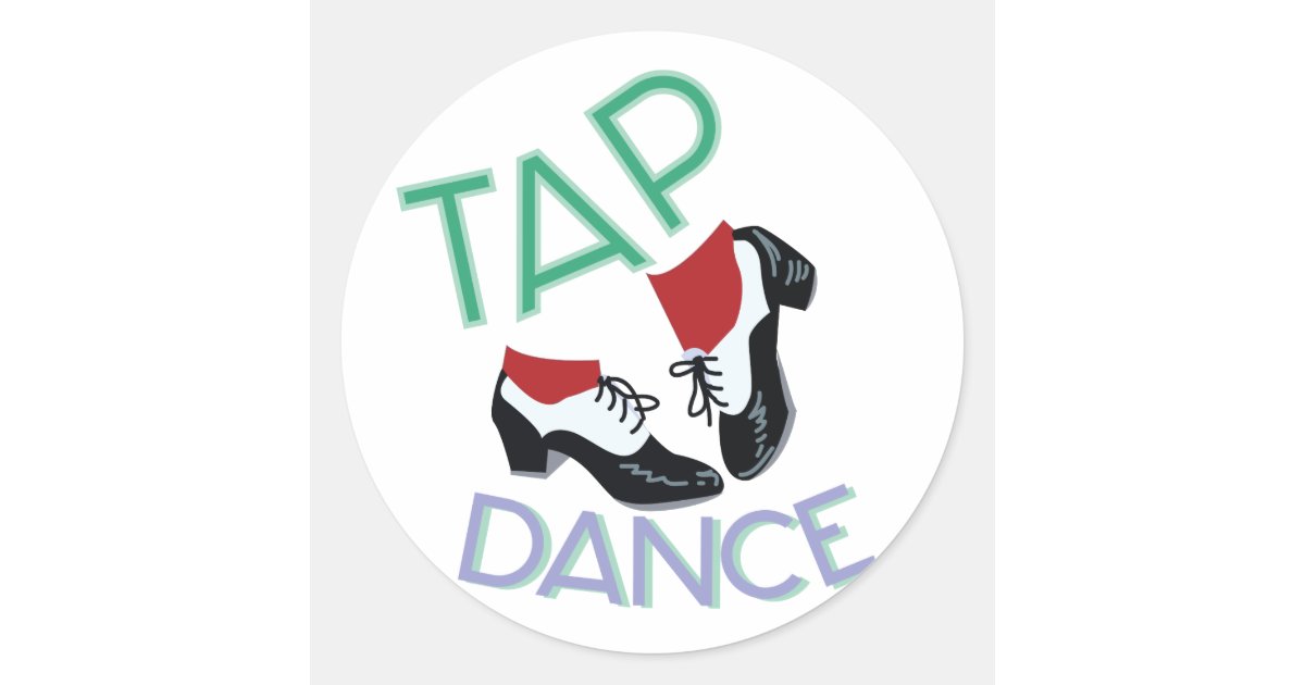 Dance Shoes Classic Round Sticker Zazzle