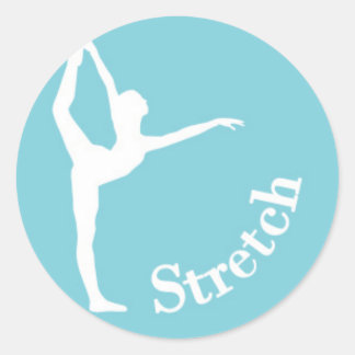 Dance Silhouette - Stretch Classic Round Sticker