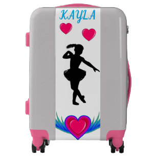 Personalized Vintage Hard Shell Suitcase -- Marleylilly