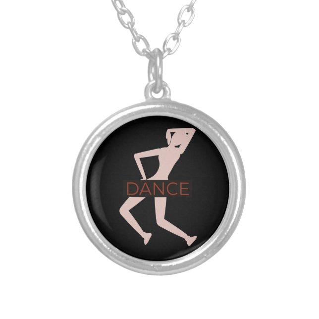 Dance Silver Plated Necklace (Front)
