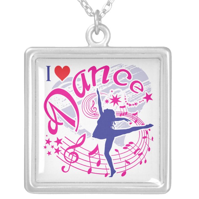 Dance Silver Plated Necklace (Front)