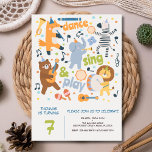 Dance sing and play kids birthday invitation<br><div class="desc">Strike up the band—it's time to party! 🎶🎉 Our Zazzle kids' birthday invitation hits all the right notes with its music theme. It's not just a card; it's a concert of fun waiting to happen! With musical notes and instruments in vibrant colors, this invite sets the stage for a celebration...</div>