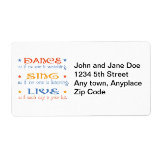 Dance Sing Live Label