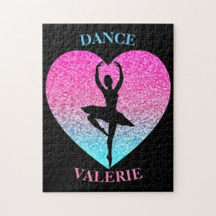 Dance Sparkle Heart Puzzle for Dancers