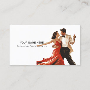 Dance Sport Instructor Teacher Professional Business Card