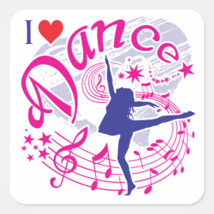 Dance Square Sticker