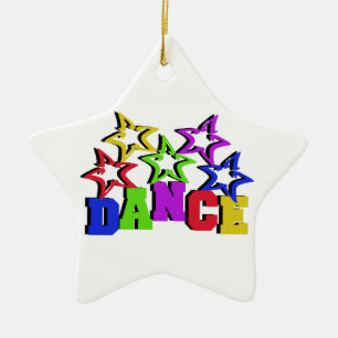 Dance Stars Ceramic Ornament