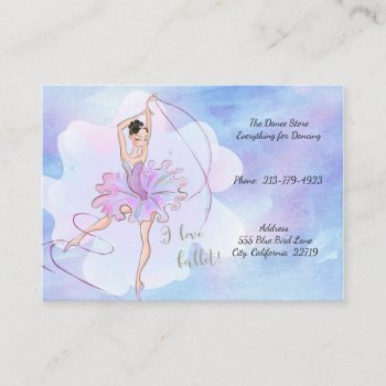 Dance Store Business Card by posyrosie at Zazzle