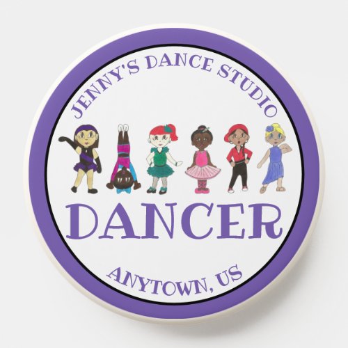 Dance Studio Ballet Tap Jazz Lyrical Acro Dancer PopSocket