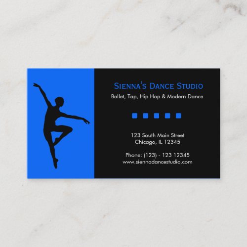 Dance Studio Business Card