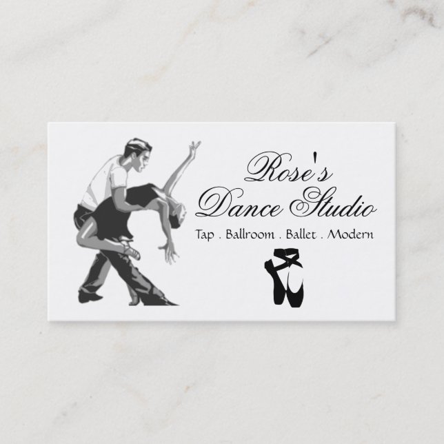 Dance Studio Business Card (Front)
