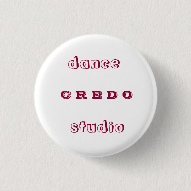 Dance studio CREDO Button (Front)