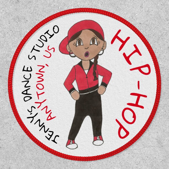 Dance Studio Hip Hop Hiphop Jazz Dancer Team Patch (Front)