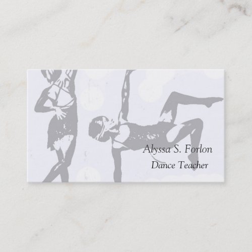 Dance Studio Personalized Business Cards