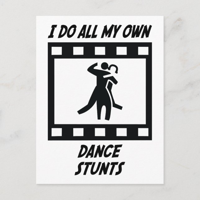 Dance Stunts Postcard (Front)