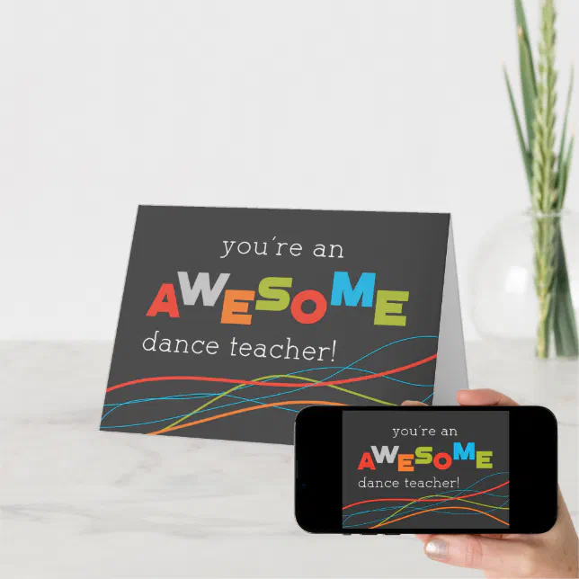 Dance Teacher Appreciation Day Awesome Card Zazzle   Dance Teacher Appreciation Day Awesome Card R7154f25b859e46f29d057bd300878abe Rk5w8 644.webp