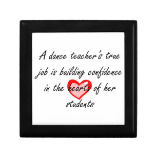 Dance Teacher - Building Cofidence Jewelry Box