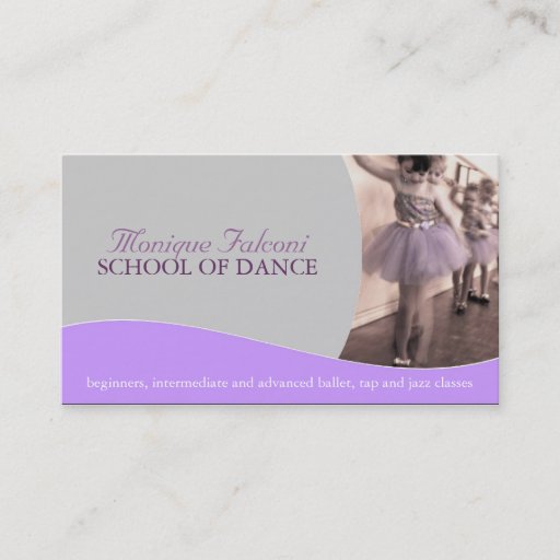 Customizable Dance Teacher Business Card