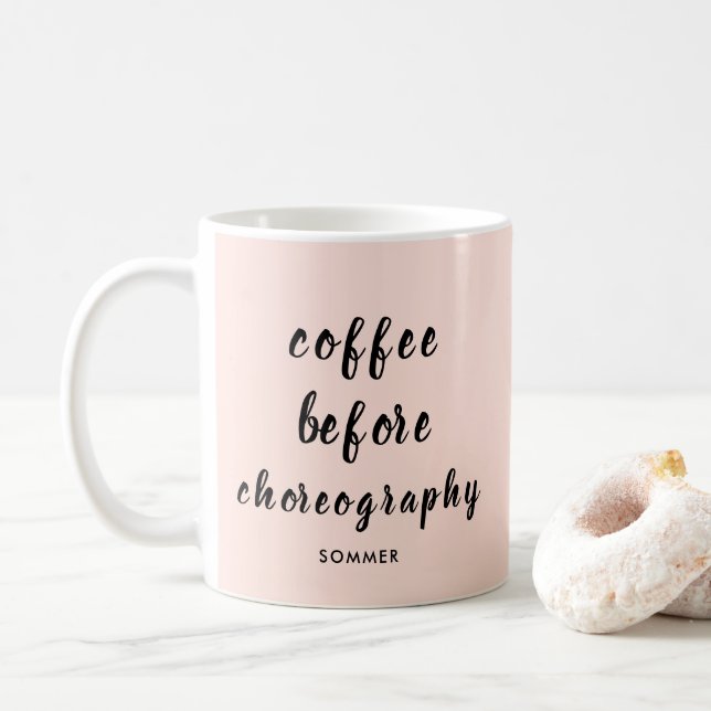 Dance Teacher Choreography Personalized Coffee Mug (With Donut)