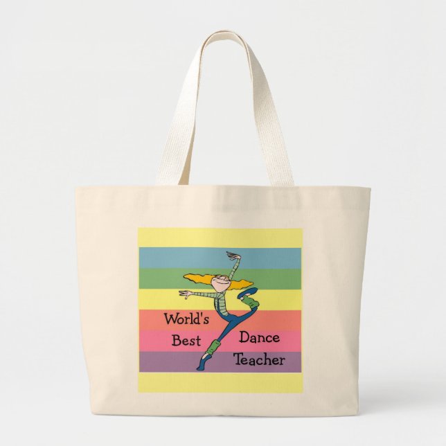 Dance Teacher gift Large Tote Bag (Front)
