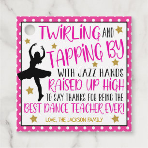 Dance Teacher Gift Tag
