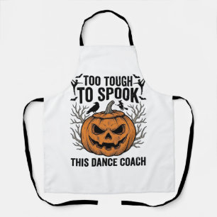 Dance Teacher Halloween Pumpkin Engraving Shirt De Apron