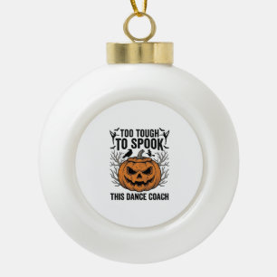 Dance Teacher Halloween Pumpkin Engraving Shirt De Ceramic Ball Christmas Ornament