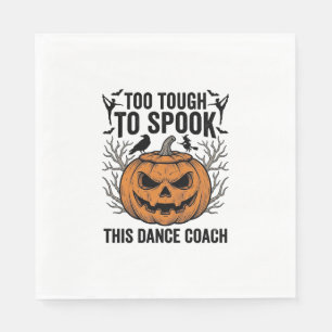 Dance Teacher Halloween Pumpkin Engraving Shirt De Napkins