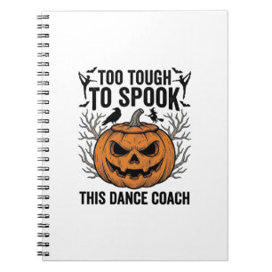 Dance Teacher Halloween Pumpkin Engraving Shirt De Notebook