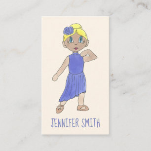 Dance Teacher Instructor School Studio Lyrical Business Card