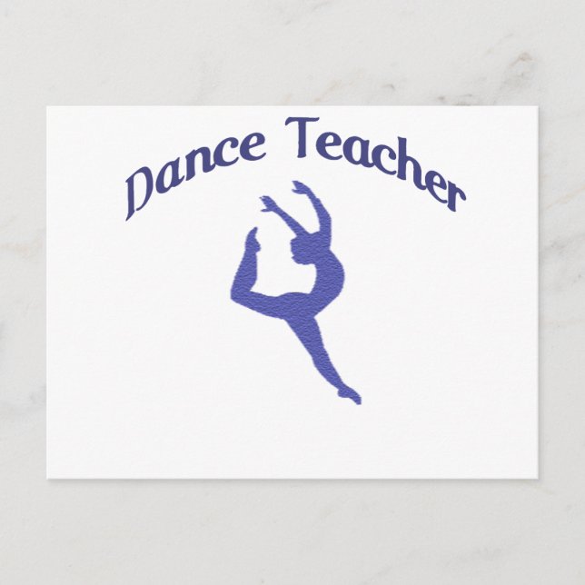 Dance Teacher Jete Postcard (Front)