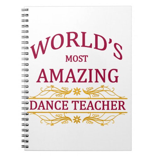 Dance Teacher Notebook