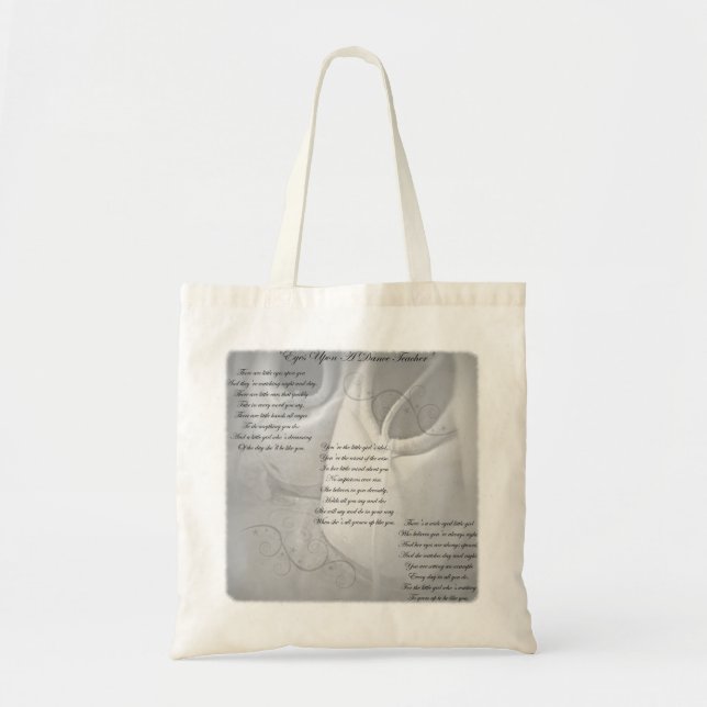 Dance Teacher Poem Tote Bag (Front)