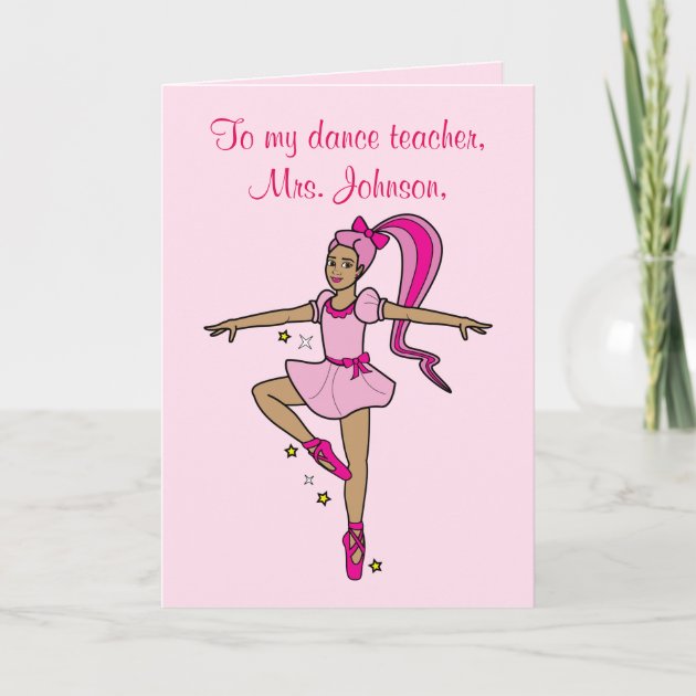 Dance Teacher Thank You Customizable Card Zazzle Com   Dance Teacher Thank You Customizable Card Rbe2a84f36a8f41599bc4d3502dbcd8d5 Tcvte 630 