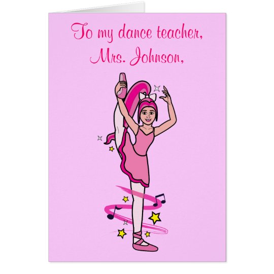 dance-teacher-thank-you-customizable-card-zazzle