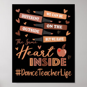 Dance Teacher We Can Be Different Black History Mo Poster