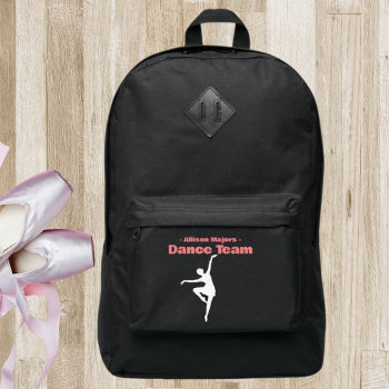Dance Team Custom Backpacks by TheAthletesClub at Zazzle
