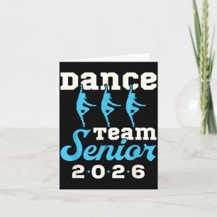 Dance team senior 2026 senior night graduation gra card
