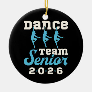 Dance Team Senior Class of 2026 Ceramic Ornament