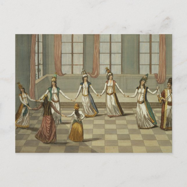 Dance that is fashionable with the Greek women of Postcard (Front)