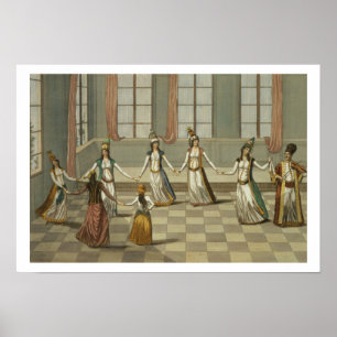 Dance that is fashionable with the Greek women of Poster