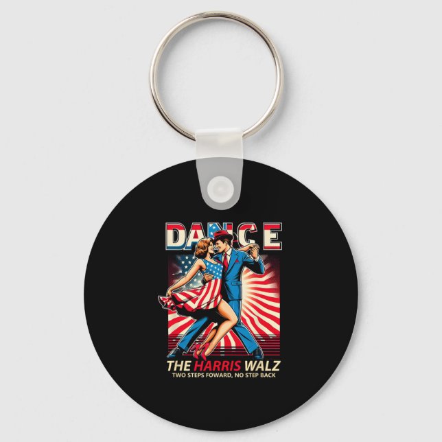 Dance The Harris Wheimer Two Steps Forward No Step Keychain (Front)