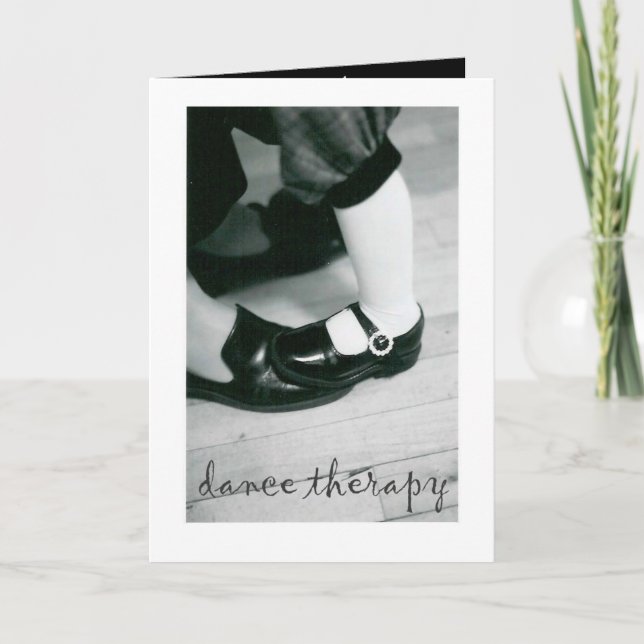 DANCE THERAPY LETTERPRESS THANK YOU CARD (Front)
