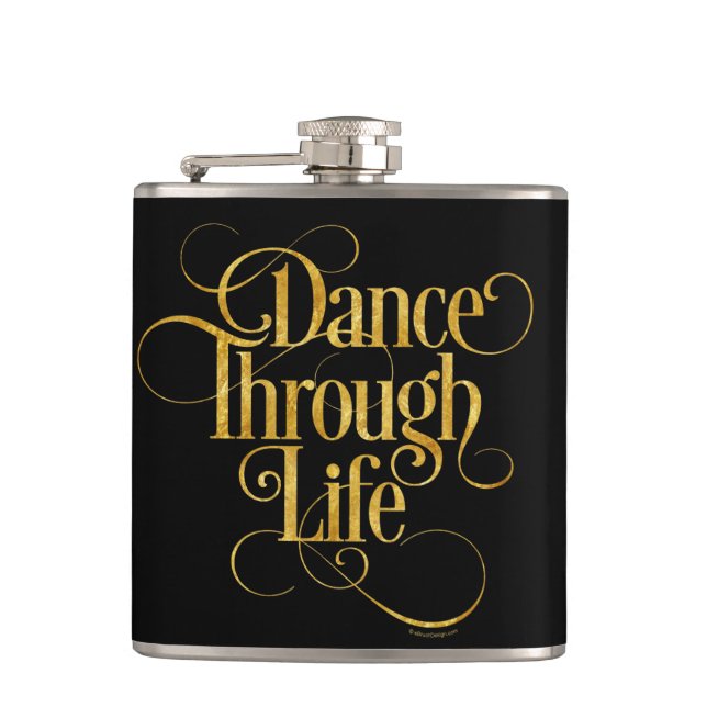 Dance Through Life Flask (Front)