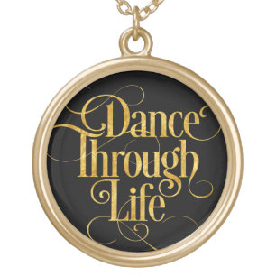 Dance Through Life Gold Plated Necklace